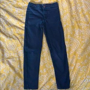 Black Zara Kids Girls Highwaisted Black Jegging